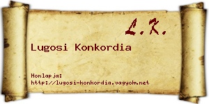 Lugosi Konkordia névjegykártya
